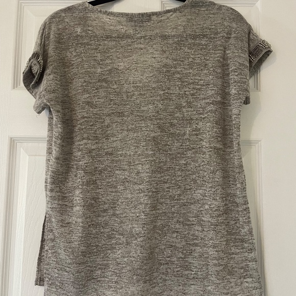 Women's Knit Short Sleeve Top - Picture 2 of 3